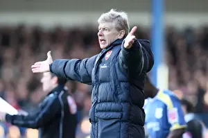 Cardiff City V Arsenal FA Cup Prints: Arsene Wenger at Ninian Park: A 0-0 FA Cup Standoff with Cardiff City