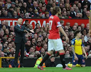 Manchester United V Arsenal 2014-15 Prints: Arsene Wenger at Old Trafford: A Battle Between Manchester United and Arsenal (2014-15)