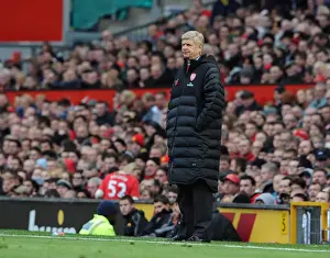 Manchester United V Arsenal 2012-13 Prints: Arsene Wenger at Old Trafford: Battle of the Titans (Manchester United vs)
