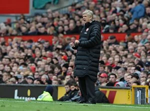 Images Dated 3rd November 2012: Arsene Wenger at Old Trafford: A Football Rivalry Epic (Manchester United vs. Arsenal, 2012-13)