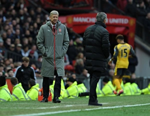 Manchester United V Arsenal 2016-17 Prints: Arsene Wenger at Old Trafford: Manchester United vs. Arsenal, Premier League 2016-17