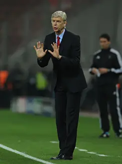 Olympiacos V Arsenal 2015-16 Prints: Arsene Wenger at Olympiacos: Arsenal's Manager in the UEFA Champions League 2015