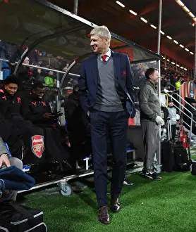 Ostersunds V Arsenal 2017-18 Prints: Arsene Wenger at Ostersund: Arsenal Manager in UEFA Europa League Match