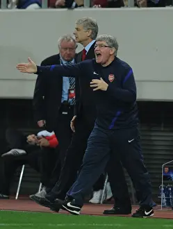 Olympiacos V Arsenal 2011-12 Prints: Arsene Wenger and Pat Rice Lead Arsenal in Champions League Clash against Olympiacos (December 2011)