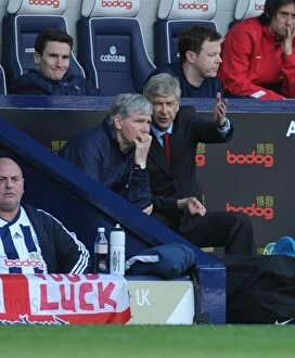 West Bromwich Albion v Arsenal 2011-12 Collection: Arsene Wenger and Pat Rice Lead Arsenal Against West Bromwich Albion in 2011-12 Premier League