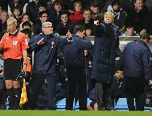 Aston Villa V Arsenal 2011-12 Prints: Arsene Wenger and Pat Rice: Leading Arsenal at Aston Villa, 2011-12 Premier League