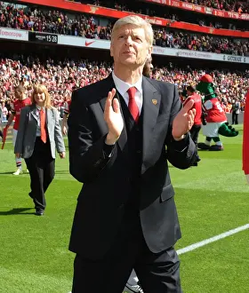 Arsenal V West Bromwich Albion 2013-14 Prints: Arsene Wenger: Post-Match Reflection after Arsenal's Victory over West Bromwich Albion (2013-14)