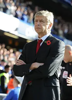 Chelsea V Arsenal 2011-12 Prints: Arsene Wenger: Pre-Match Focus at Stamford Bridge (Chelsea v Arsenal, 2011-12)