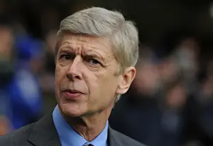 Chelsea V Arsenal 2012-13 Prints: Arsene Wenger: Pre-Match Focus at Stamford Bridge (Chelsea vs Arsenal, 2012-13)
