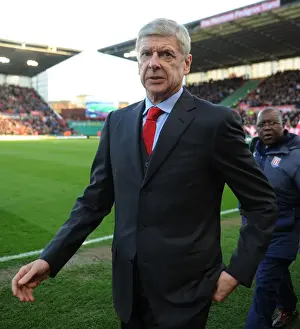 Stoke City V Arsenal 2014-15 Prints: Arsene Wenger: Pre-Match Focus at Stoke City (2014-15)