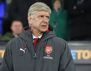 Swansea City V Arsenal 2017-18 Prints: Arsene Wenger: Pre-Match Focus at Swansea City (Swansea vs Arsenal 2017-18)