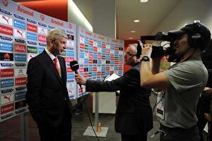 Images Dated 11th May 2015: Arsene Wenger - Pre-Match Interview: Arsenal vs Swansea City, Premier League 2014/15