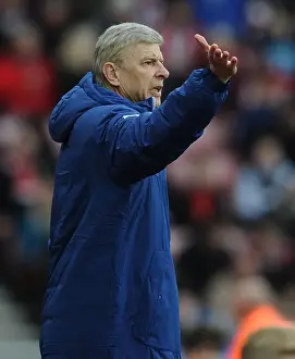 Arsene Wenger at the Premier League Showdown: Sunderland vs. Arsenal, 2014