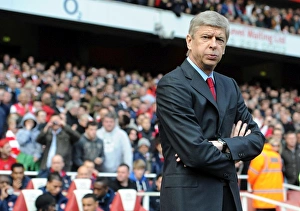 Arsenal V Chelsea 2011-12 Prints: Arsene Wenger Under Pressure: Arsenal vs. Chelsea Showdown (2011-12)