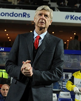 Queens Park Rangers V Arsenal 2014-15 Prints: Arsene Wenger before Queens Park Rangers vs Arsenal, Premier League 2014-15