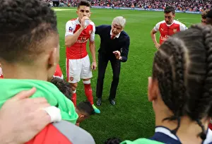 Arsenal V Manchester City - FA Cup 1/2 Final 2017 Prints: Arsene Wenger Rallies Arsenal at FA Cup Semi-Final vs Manchester City