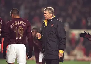 Arsene Wenger Rallies Arsenal Players at Half Time: Arsenal 2-1 Wigan Athletic, Carling League Cup Final