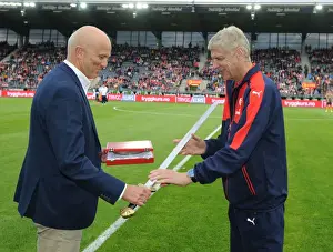 Arsene Wenger Receives Viking Sword at Viking FK vs Arsenal Friendly (2016-17)