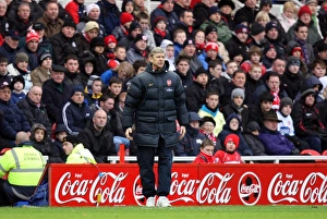Arsene Wenger at The Riverside: Middlesbrough vs. Arsenal, Barclays Premier League, December 13, 2008