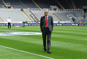 Newcastle United V Arsenal 2012-13 Prints: Arsene Wenger Scouting Newcastle United's St James Park Ahead of Arsenal's Premier League Clash (2012-13)