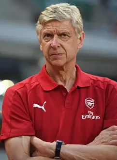 Bayern Munich V Arsenal 2017-18 Prints: Arsene Wenger at Shanghai Pre-Season Friendly: Bayern Munich vs. Arsenal (2017)