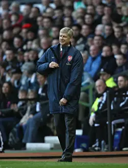 Derby County V Arsenal 2007-8 Prints: Arsene Wenger in Shock: Arsenal's Historic 6-2 Victory Over Derby, 2008