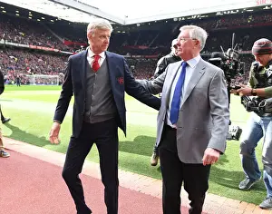 Manchester United V Arsenal 2017-18 Prints: Arsene Wenger and Sir Alex Ferguson: A Legendary Rivalry Renewed - Manchester United vs Arsenal