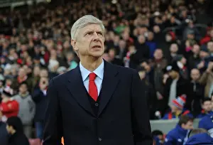 Southampton V Arsenal 2014-15 Prints: Arsene Wenger at Southampton's St Marys Stadium Before Arsenal Match (2014-15)