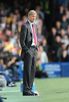Images Dated 3rd October 2010: Arsene Wenger at Stamford Bridge: Chelsea's 2-0 Victory over Arsenal, Premier League 2010