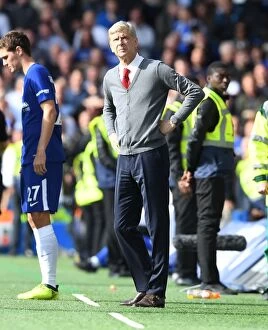 Images Dated 17th September 2017: Arsene Wenger at Stamford Bridge: A London Rivalry Clash in the Premier League 2017-18