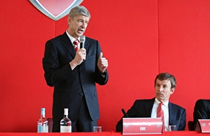 Arsene Wenger and Stan Kroenke at Arsenal AGM, Emirates Stadium, 2008