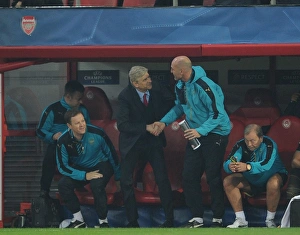 Olympiacos V Arsenal 2015-16 Prints: Arsene Wenger and Steve Bould