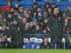Chelsea V Arsenal 2012-13 Prints: Arsene Wenger and Steve Bould: The Arsenal Duo at Stamford Bridge, 2013