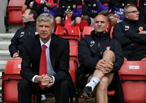 Arsene Wenger and Steve Bould Before Arsenal v Anderlecht Pre-Season Match, 2012