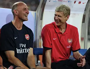 Arsene Wenger and Steve Bould before Arsenal's Friendly Match in Vietnam (2013)