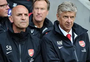 Southampton V Arsenal 2012-13 - Pre Season Prints: Arsene Wenger and Steve Bould Leading Arsenal's 2012 Pre-Season Squad (Southampton)