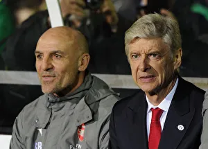 Sutton United V Arsenal 2016-17 Prints: Arsene Wenger and Steve Bould before Sutton United vs. Arsenal FA Cup Match, 2017