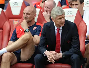 Arsenal V West Ham United 2015-16 Prints: Arsene Wenger and Steve Bould: United in Focus before Arsenal vs. West Ham (2015-16)