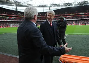 Arsenal V Hull City - FA Cup 2015-16 Prints: Arsene Wenger and Steve Bruce: A Pre-Match Handshake at the Emirates FA Cup Fifth Round (Arsenal vs)