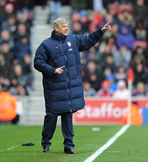Arsene Wenger at Stoke City: Premier League Clash, April 2012