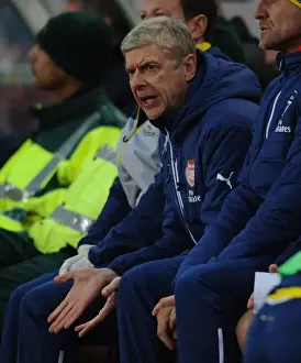 Stoke City V Arsenal 2014-15 Prints: Arsene Wenger at Stoke City: Premier League Clash (December 2014)