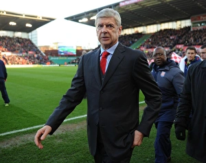 Stoke City V Arsenal 2014-15 Prints: Arsene Wenger: Stoke City vs Arsenal, Premier League 2014-15