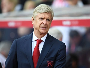 Stoke City V Arsenal 2017-18 Prints: Arsene Wenger: Stoke City vs Arsenal, Premier League 2017-18