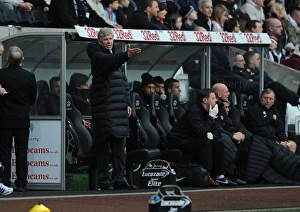 Swansea V Arsenal - FA Cup 3rd Rd 2012-13 Prints: Arsene Wenger at Swansea City: FA Cup Third Round, 2013