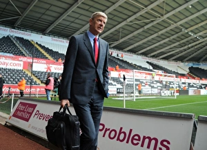 Swansea City V Arsenal 2015-16 Prints: Arsene Wenger at Swansea City: Premier League Clash, October 2015