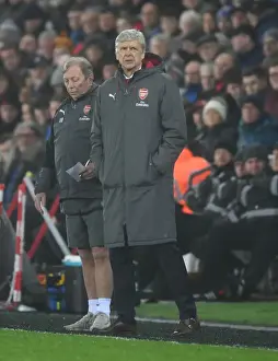 Swansea City V Arsenal 2017-18 Prints: Arsene Wenger at Swansea City: A Premier League Showdown, January 2018