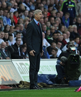 Swansea City V Arsenal 2015-16 Prints: Arsene Wenger at Swansea City vs Arsenal, Premier League 2015-16