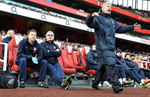 Arsenal V Huddersfield Town - FA Cup Prints: Arsene Wenger and His Team: Pat Rice and Colin Lewin