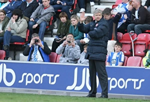 Arsene Wenger in Victory: 4-1 Over Wigan Athletic, Barclays Premier League