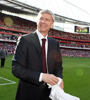 Arsenal V Stoke City 2008-09 Prints: Arsene Wenger: Victory and Pride after Arsenal's 4:1 Win over Stoke City